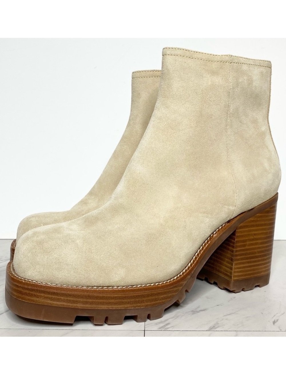 Jeffrey Campbell Abundant Sand Suede Bootie 11